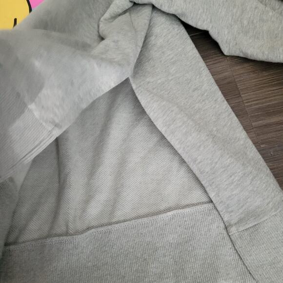 Fantastic Fawn Womens Sweatshirt M Gray Cotton Smile Logo Oversized Long Sleeve - Picture 5 of 9